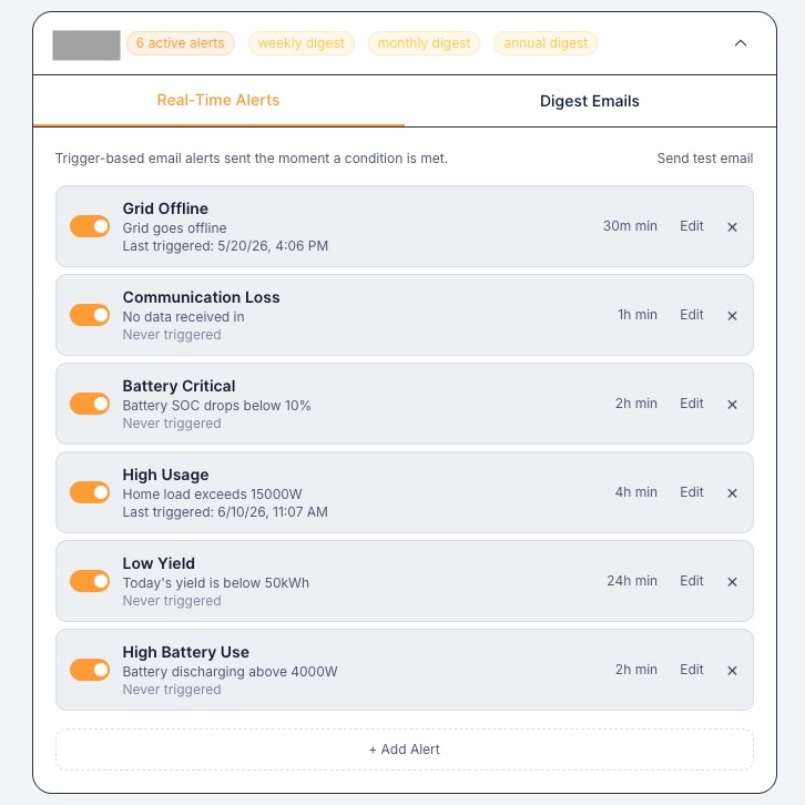 Smart Alerts: Catch Battery, Grid, and Solar Problems Before They Cost You